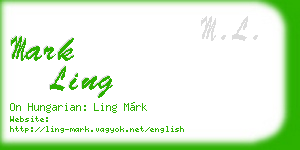 mark ling business card